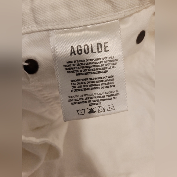 Agolde 90's crop white jeans, size 27, in a very good condition - Picture 5 of 9